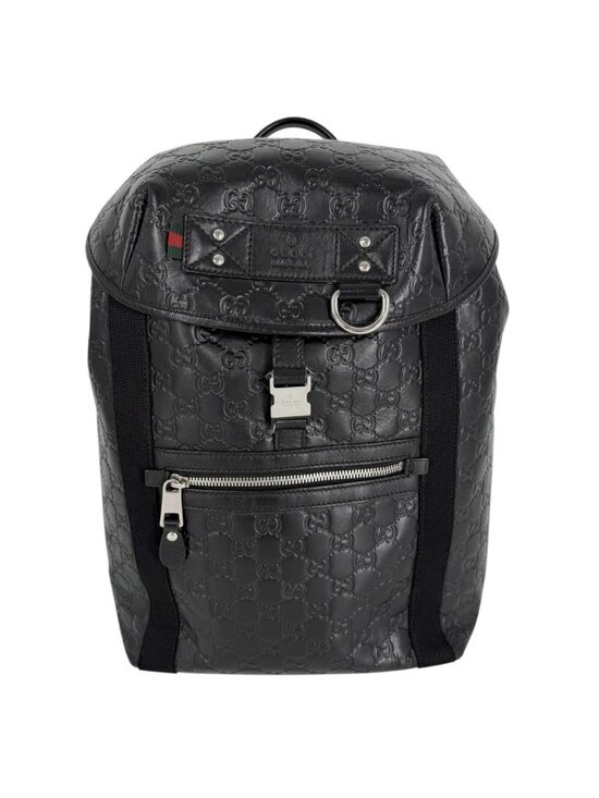 Gucci Backpack Guccissima Black Silver main image 11